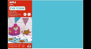 Apli Kids EVA Foam vellen 60 x 40 cm Lichtblauw - 5 vel