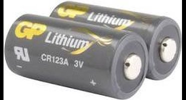 CR123A batterij GP lithium 3V 2 stuks