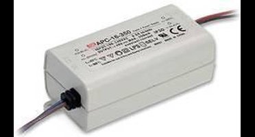 Mean Well APC-16-350 LED-driver Constante stroomsterkte 16 W 0.35 A 12 - 48 V/DC Niet dimbaar, Overbelastingsbeschermin