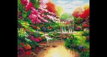 Crystal Art Kit ® Thomas Kinkade: Pools of Serenity (40x50) full volledige bedekking gespannen op doek