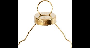 Metalen hanger, d 13 mm, gatgrootte 5 mm, goud, 25 stuk/ 1 doos