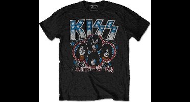 Kiss - Alive In '77 Heren T-shirt - XL - Zwart
