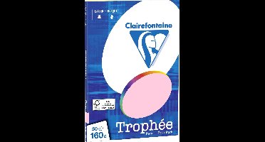 Clairefontaine Trophée - Roze - Kopieerpapier- A4 160 gram - 50 vellen