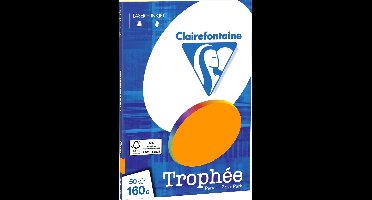 Clairefontaine Trophée - Fel Oranje - Kopieerpapier- A4 160 gram - 50 vellen