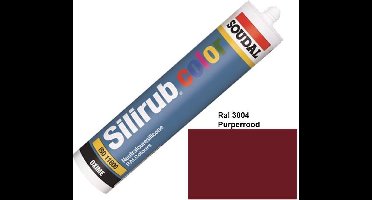 Soudal Silirub Color  kit – siliconekit – montagekit  - RAL 3004 - Puperrood  – 115681