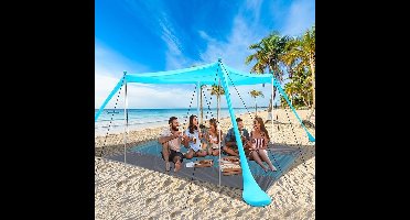 Strandtent UV Bescherming - Opvouwbare Strandtent Pop-up - Zonbescherming voor Strand, Camping, Vissen, Tuin en Picknick - Lichtgewicht en Draagbare Buitentent
