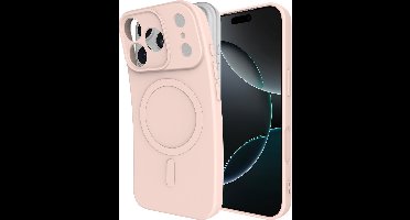 Just in Case hoesje geschikt voor iPhone 18 Pro Max / 17 Pro Max Hoesje geschikt voor MagSafe - Color Backcover - Roze