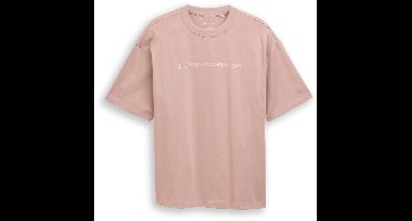 Tom Tailor Denim - T-shirt van zware jersey met print - Maat M - smoky rose