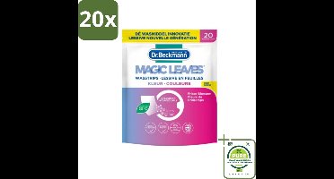 20 x Dr. Beckmann - Magic Leaves - Wasstrips - Gekleurde Was - Frisse Bloesem - 20 Wasbeurten - Grootverpakking - Wasstrips - Wasmiddel - Gekleurde Was - Frisse Geur - Milieuvriendelijk
