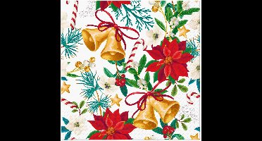 Lunch servetten Botanical Noel - PAW Decor - 33x33 cm