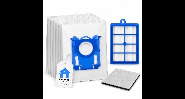 Kleanburg® - Geschikt voor Philips Performer Silent - Onderhoudsset - 10 Stofzuigerzakken - 1 HEPA-filter - 1 Motorfilter
