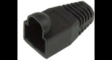 ACT RJ45 zwarte tule voor 6,5 mm kabel