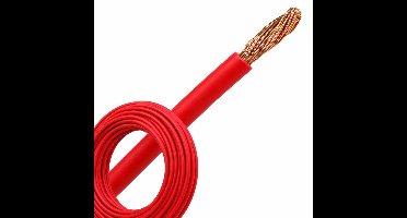 Montagedraad VDS 2.5mm² (H07Z-K) 90°C rood - per rol 100 meter (51781)