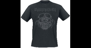 Iron Maiden Aces High Face V1 Heren T-shirt - zwart - XXL