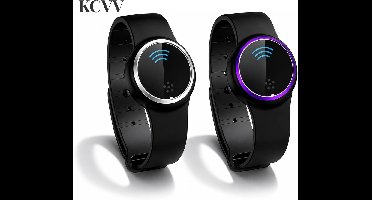 Muggenwerende armband-muggenarmband volwassenen-muggen armband kind-2 sets muggenwerende horloges - Verstelbare waterdichte elektronische ultrasone muggenwerende armband - Geschikt voor kamperen, wandelen en rotsklimmen - Zwart - 29 cm