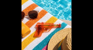 Waterpistool - 4x - kunststof - rood - 13 cm - speelgoed waterpistolen