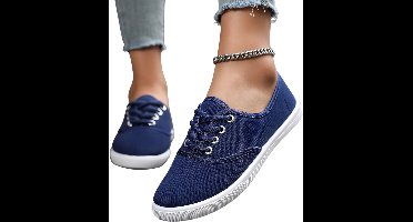 Currero Schoenen Dames - Sneakers - Comfortabel - Slippers - Casual - Volwassenen - Blauw 37.5