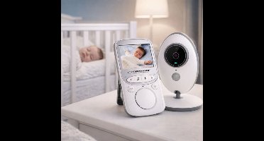 Esperanza ''Juan'' Babyfoon - Babymonitor - Met camera - 8 liedjes - Nacht visie - Temperatuur meter - Wit/grijs