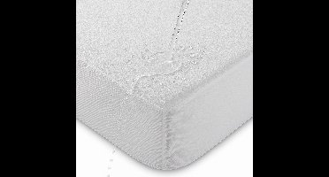 Sleeptime Waterdichte Molton/Incontinentie Hoeslaken - 100% Katoen - 80x200 - Wit
