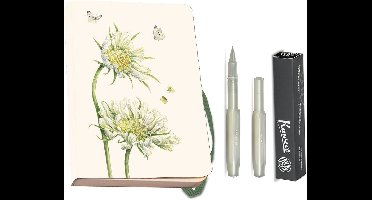 Kaweco - Bekking & Blitz - Schrijfwarenset - NOTEBOOK KLEIN 9,5X15 harde kaft groen - Rollerbal Light Green