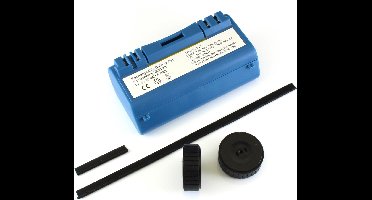 NiMh batterij 4800 mAh voor Scooba (385, 5800, etc) met 2 wieltjes en rubberstrips