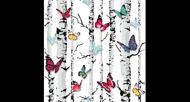 Dutch Wallcoverings papierbehang vlinders/berken