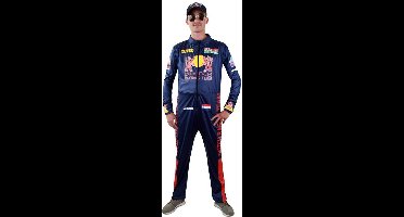 Formule 1 Kostuum | Supersnel Formule 1 Race Overall Max | Man | Maat 58 | Carnaval kostuum | Verkleedkleding
