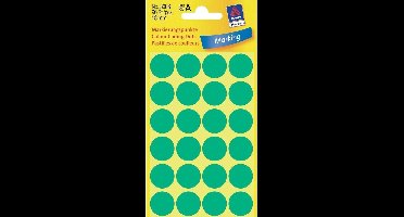 Avery 3006 Ronde Etiket 18mm  Groen