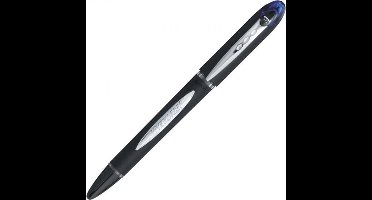 Uni-ball roller Jetstream blauw schrijfbreedte 045 mm medium schrift schrijfpunt 1 mm zwarte rubb...