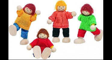 Goki Houten Buigpopjes Set Kinderen 6cm
