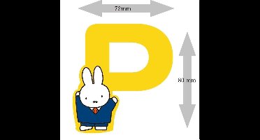 Nijntje houten letter "P"