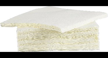 Cosy&Trendy For Professionals Servet - Papier - 38 cm - Crème - Set-40