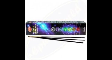 Wierook Hem 7 Chakra - 1 doosje met 35 chakra stokjes