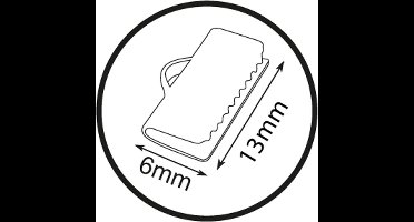 Ribbon clip 6x13mm x72