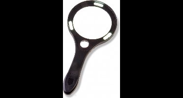 Vergrootglas rond met ledverlichting - 9 cm