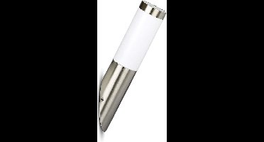 V-tac Wandlamp Vt-832 E27 60w 37,6 Cm Ip44 Rvs Zilver/wit