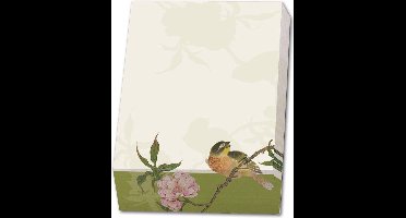 Bekking & Blitz - Memoblok - Memo blocnote - Notitieblok - Kunst - Vogels en Bloemen - Album of birds and flowers (groen) - Hu Feitao - Chester Beatty - Oxford