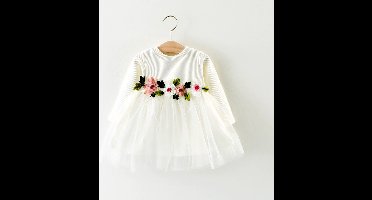 Baby Garden baby jurkje wit maat 92