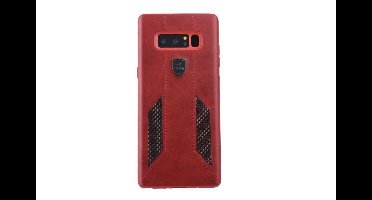 UNIQ Accessory Galaxy Note 8 Kunstleer Hard Case Back cover - Rood (N950F)