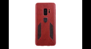 UNIQ Accessory Galaxy S9 Kunstleer Hard Case Back cover - Rood (G960)- 8719273284438