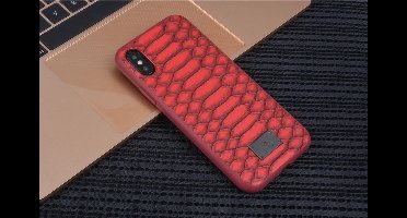 Backcover hoesje voor Apple iPhone X- Apple iPhone Xs - Rood- 8719273285725