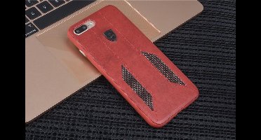 UNIQ Accessory iPhone 7-8 Plus Kunstleer Hard Case Back cover - Rood- 8719273284155