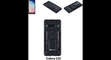 Samsung Zwart pasjeshouder Backcover hoesje voor Galaxy S10 (S10)- 8719273293393