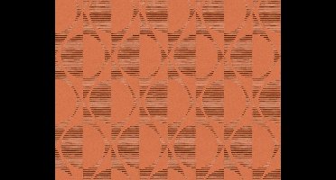 SYMMETRISCH RETRO BEHANG - Oranje Zwart - AS Creation Pop Style