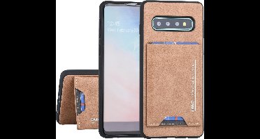 UNIQ Accessory Galaxy S10 Hard Case Backcover met pasjeshouder - Bruin (G930F)