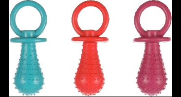 Flamingo Scrum - Speelgoed Honden - Hs Rubber Scrum Fopspeen 15cm Assortiment - 1st - 136240 - 1st