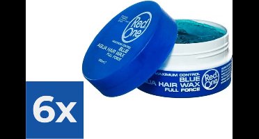 Red One Aqua Hair Wax - Blue / Blauw - Voordeelverpakking 6 stuks