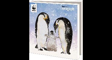 Bekking & Blitz - Kaartenmapje - winterkaarten - Kerstkaarten - Museumkaarten - 10 stuks - Inclusief enveloppen - Uniek design - Winter dieren - Maartje Bodt - Wereld Natuurfonds