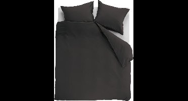 Ambiante Cotton Uni dekbedovertrek - Lits-Jumeaux - 240x200/220 - Antraciet