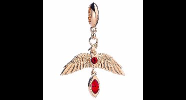 The Carat Shop - Harry Potter - Zilveren Fawkes Schuifbedel met Roségoud en Kristallen